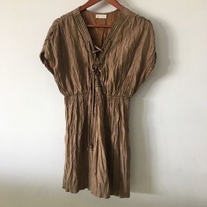 Faux Suede Dress Sz S